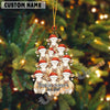 Uni Personalized Farm Name & Year Cow Christmas Tree Acrylic Ornament (14 Breed Options)