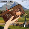 Uni Just A Girl Who Loves Horses Personalized Leather Clutch