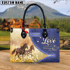 Uni Horses I Always Thought Love Personalized Leather Bag