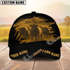 Unijames Personalized Name & Farm Name Black Cattle Hoodie Cap