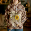 Uni Personalized Sunflower Cow Cozy Hoodie (12 Cattle Breeds)