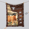 Uni Personalized Name Simmental Farm Super Soft Blanket