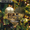 Uni Personalized Cows Farm Heart Acrylic Ornament (14 Breed Options)