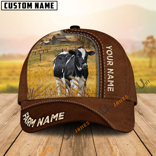 Uni Holstein Personalized Name And Farm Name Cap