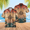 UNIJAMES COMPASS OCEAN HAWAIIAN SHIRT