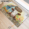 Uni Personalized Country Cutie Farm Custom Cow Welcome Mat (10 Cattle Breeds)