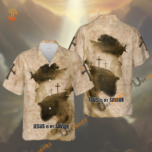 Unique Jesus Is My Savior Cross Thank God Hawaiian Shirt