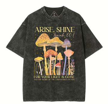 Arise Shine Christian Washed TShirt  