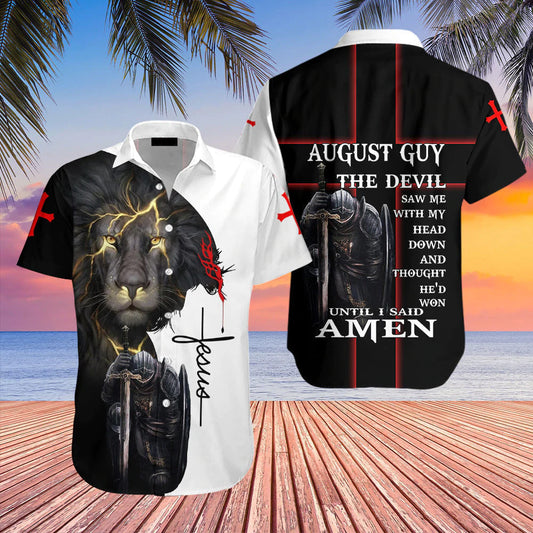 UniJames August Guy Until I Said Amen Hawaiian Shirts - Jesus Hawaiian Shirts For Men And Women