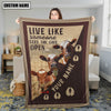 Uni Personalized Ayrshires Live Like Someone Left The Gate Open Blanket