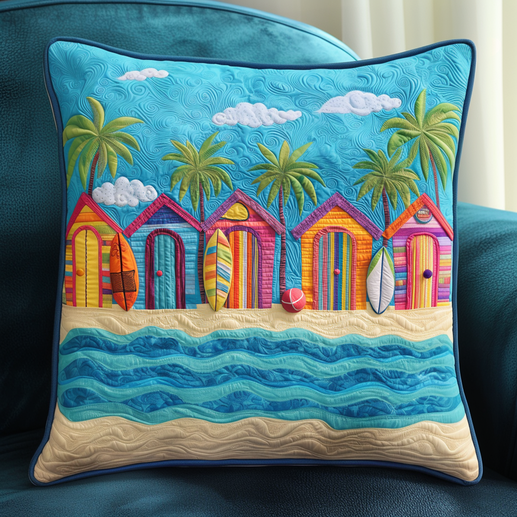 Beachside Escape Quilted Pillow Case NCU0NT7024