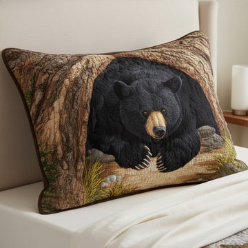 Bear Retreat Quilted Bedding Pillow Case NCU0NT11548