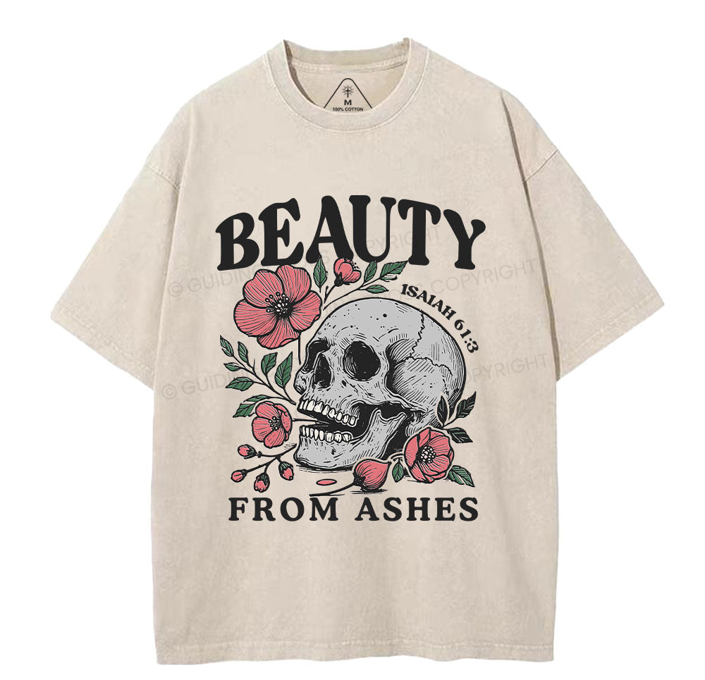 Beauty From Ashes Christian Washed T-Shirt Sale - GuidingCross