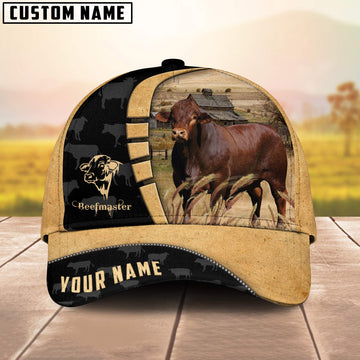 Uni Custom Name Beefmaster Cattle Farmhouse Field Cap