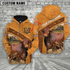 Uni Beefmaster 3D Customized Name - Farm Name Hoodie