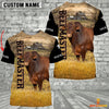 Uni Personalized Name Beefmaster Cattle On The Farm 3D Shirt