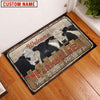 Uni Belted Galloway Welcome Custom Name Doormat