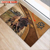Uni Bison Personalized - Welcome Brown Doormat
