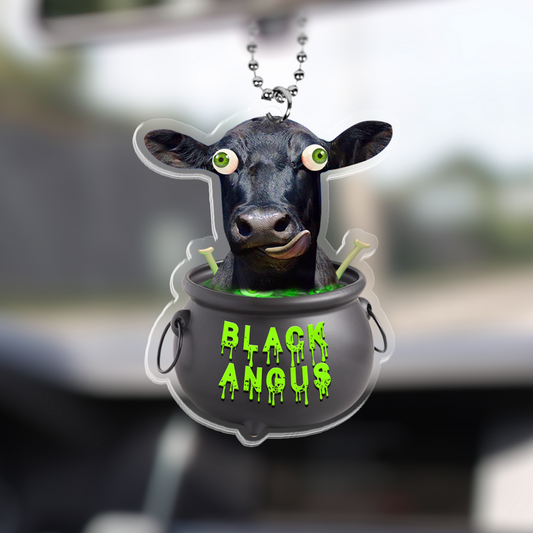 Uni Black Angus Halloween Car Hanging Ornament