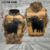 Uni Black Angus Cattle Farming Personalized 3D Hoodie