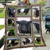 Uni Custom Name Belted Galloway Frame Blanket