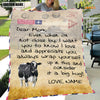 Uni Custom Name Holstein Letter Family Blanket