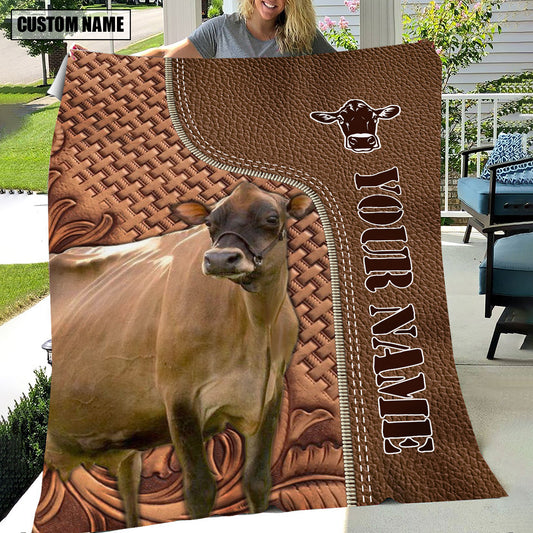 Uni Jersey Farming Pattern Customized Name 3D Blanket