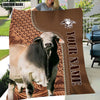 Uni Brahman Farming Pattern Customized Name 3D Blanket