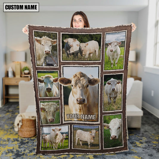 Uni Custom Name Charolais Frame Blanket