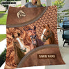 Uni Horse Happiness Customized Name 3D Blanket