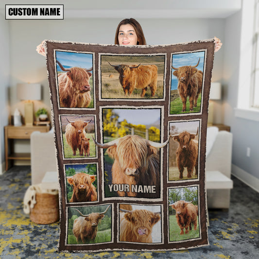 Uni Custom Name Highland Frame Blanket