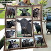 Uni Custom Name Black Angus Frame Blanket