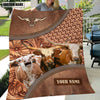 Uni Texas Longhorn Happiness Customized Name 3D Blanket