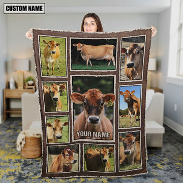 Uni Custom Name Jersey Frame Blanket