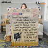 Uni Custom Name Holstein Letter Family Blanket