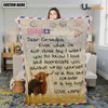 Uni Custom Name Highland Letter Family Blanket