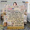 Uni Custom Name Charolais Letter Family Blanket