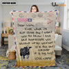 Uni Custom Name Holstein Letter Family Blanket