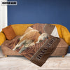 Uni Simmental Farming Pattern Customized Name 3D Blanket