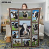 Uni Custom Name Holstein Frame Blanket