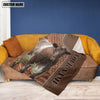 Uni Shorthorn Farming Pattern Customized Name 3D Blanket