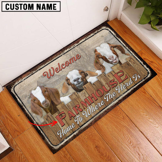 Uni Boer Personalized - Welcome  Doormat