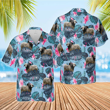 Unique Brahman Blue Hibiscus Hawaiian Shirt