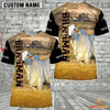 Uni Personalized Name Brahman Cattle On The Farm 3D Shirt