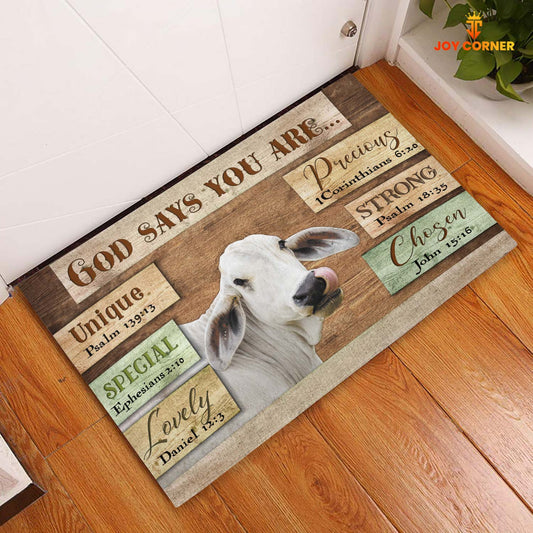 God Says You Are - Brahman Cattle Doormat