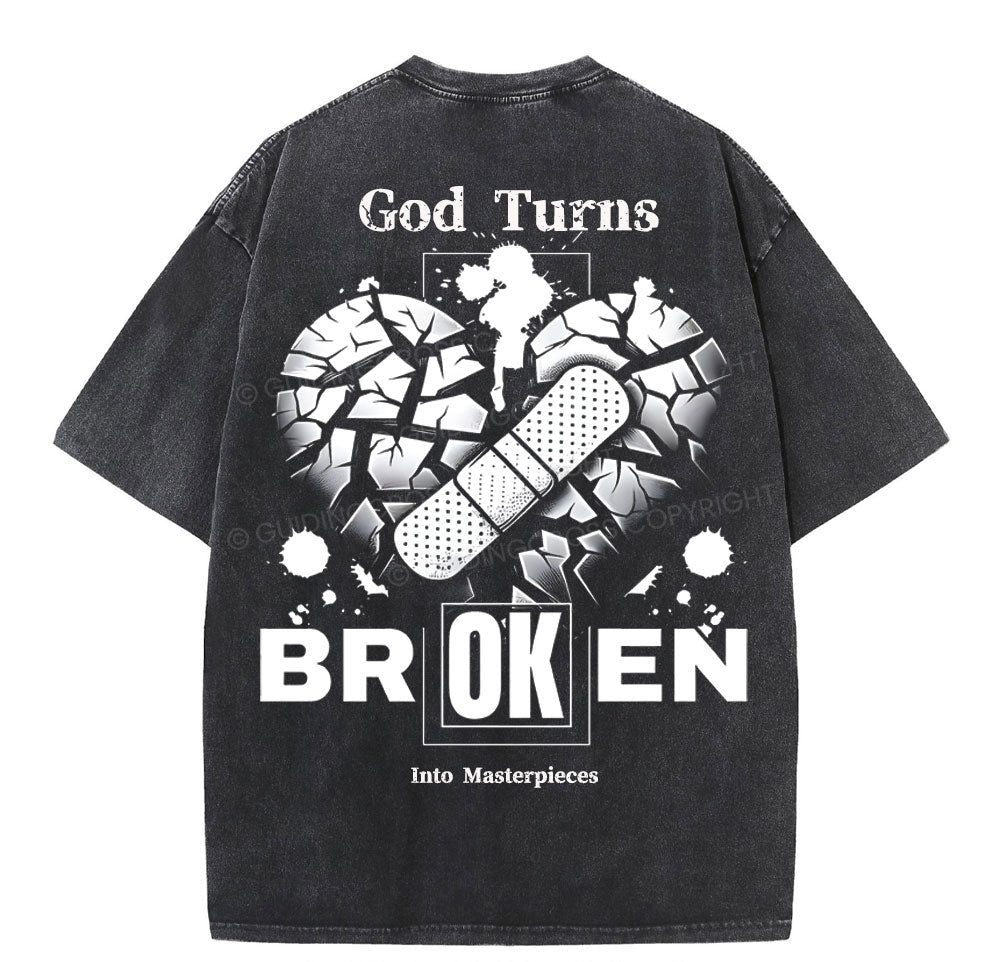 Broken Christian Washed TShirt  