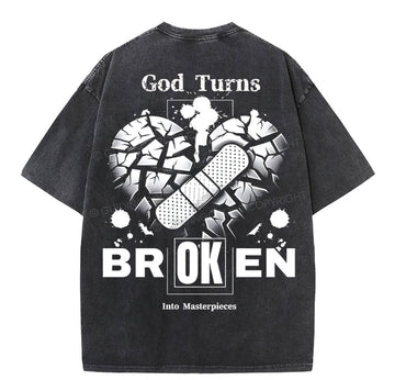 Broken Christian Washed TShirt  