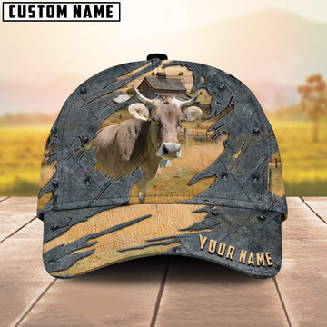 Uni Brown Swiss Customized Name Cap