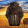 Brown Swiss 3D All Over Printed Hoodie