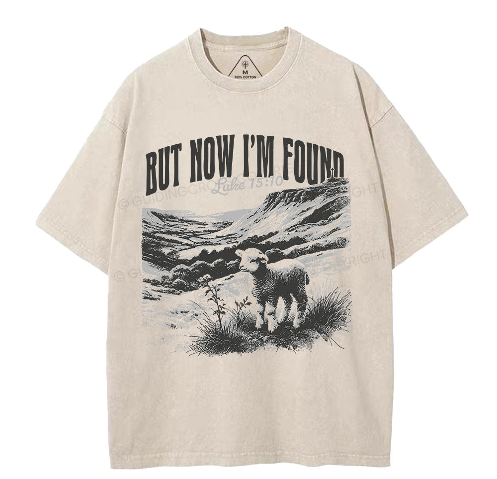 But Now I'm Found Christian Washed TShirt  